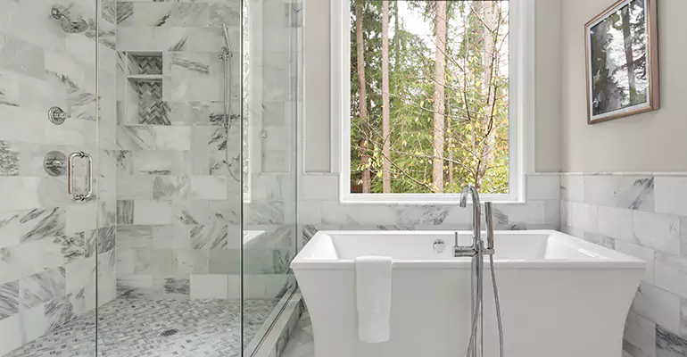 Bathtub to Tile Shower Conversion in Monticello